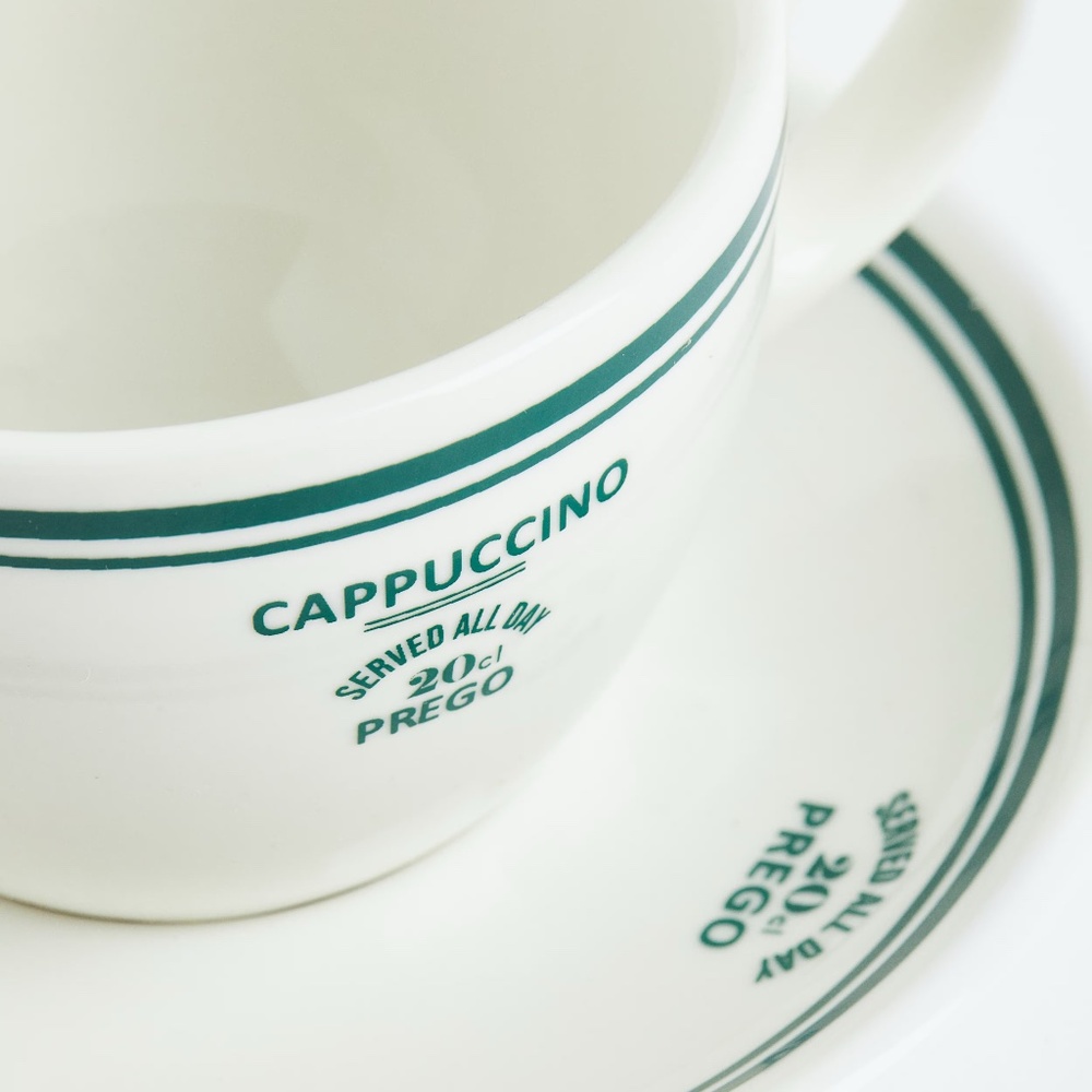 H&M CAPPUCCINO CUP AND SAUCER